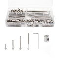 Baby Bed Frame Bolts, Crib Screws Hardware ReplacementKit M6x20/40/60/80mm Hex Drive Socket Cap Screws Barrel Nuts Wooden Dowel Kit for Beds Chairs Furniture et (20Set) - size: 20Set