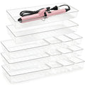 Manalete 14 Pcs Plastic Drawer Organizer with 2 pcs 15"x6" Vanity Organizer - size: 2 Pack 15×6", 3 Pack 9×6", 9 Pack 3×6"