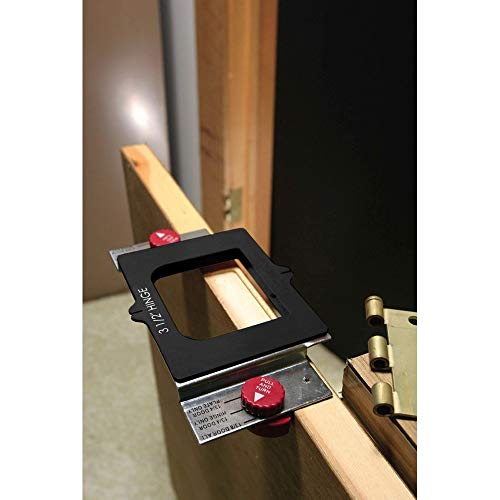 Milescraft 1213 Hinge Mate 300 - Complete Door Hinge Installation Kit with Latch & Strike Plate Templates. For use on Doors and Jambs