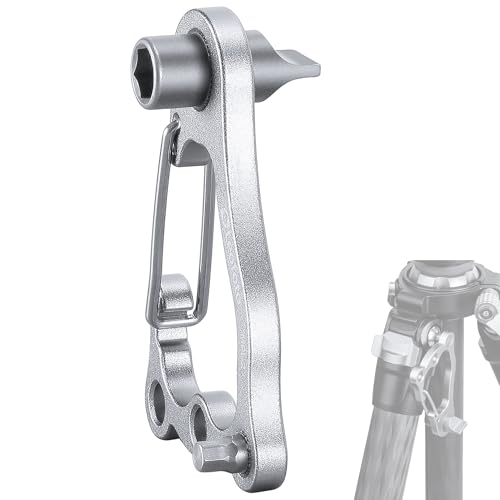 LEOFOTO MPL-2 Multi-function Photography Tool for Tripod, Handy Survival Multi-Tool with Flat Bit, 4mm Allen Bit and 7mm Hex Socket, Portable and Compact Design Weight Hook Carabiner for Tripod - color: Mpl-2