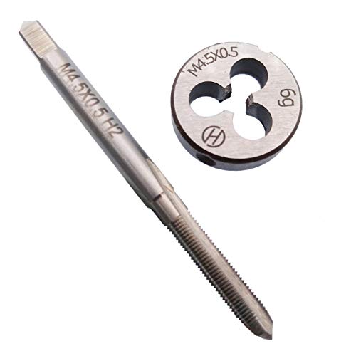 HSS M4.5 x 0.5mm Tap and M4.5 x 0.5mm Die Metric Thread Right Hand