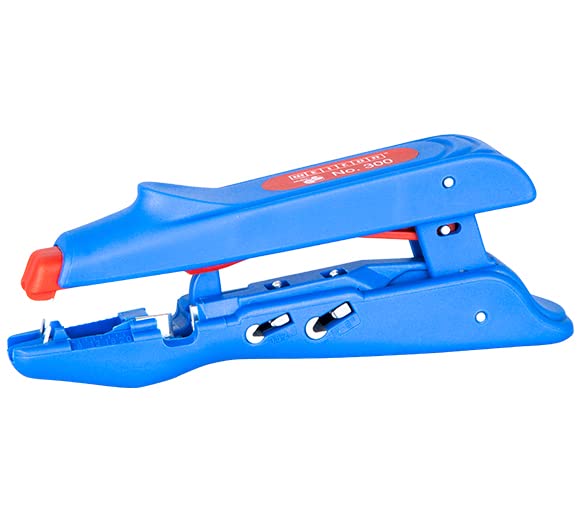 WEICON Duo-Crimp No. 300 Automatic Wire Stripper & Ferrule Crimper, 3-in-1 Tool with Side Cutter, 10–20 AWG (1)