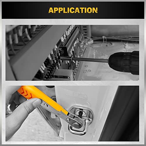 ELEAD 47-Piece Magnetic Nut Driver & Screwdriver Bit Set - Strong Magnetic Nut Drivers for Impact Drill, Power Nuts Driver, Mini Ratcheting Wrench, Drill Bits Extension & Socket Adapter - style: 47-Piece Nut Driver Set
