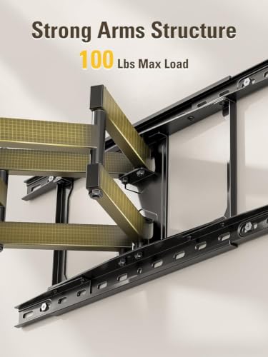 Mounting Dream TV Wall Mount for Most 42-84 Inch TVs, Full Motion TV Mount - size: For 42" to 84" TVs, 24" Studs