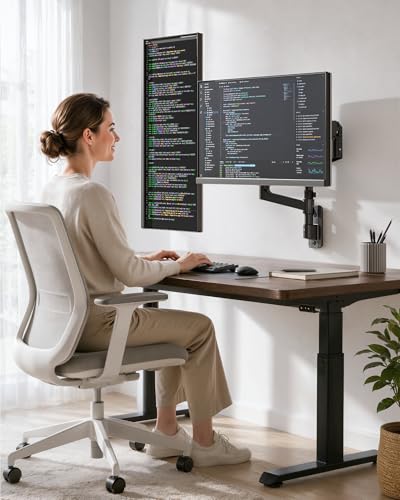 Dual Wall Mount Monitor Arm for 17-49" Ultrawide Screens - size: Dual