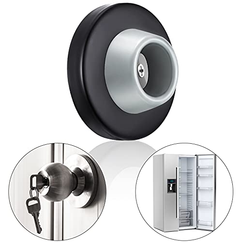 Blulu Door Stopper Wall Bumper Flush Mount Protector - color: Black