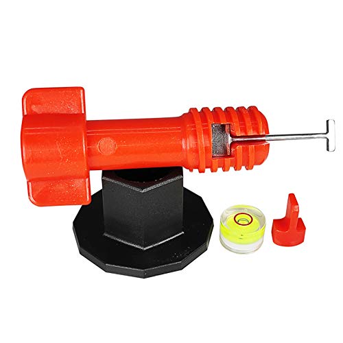 Upgraded Tile Leveling System Kit Reusable Tile Leveler Spacers with Replaceable Steel Needle Flat Ceramic Tile Adjusters Floor Wall Construction Tools - color: Upgraded Tile Levele
