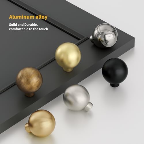 Goldenwarm 10 Pack Antique Brass Dresser Knobs Kitchen Cabinet Knobs - color: Antique Brass