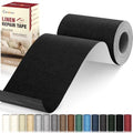 Cahomo Linen Repair Tape 4x79 inch, Self Adhesive Linen Fabric Tape, Linen Fabric Patch Tape Kit, Fabric Repair Tape for Sofas, Headboards, Chairs, Curtains - Black - color: Black, size: 4x79 inch
