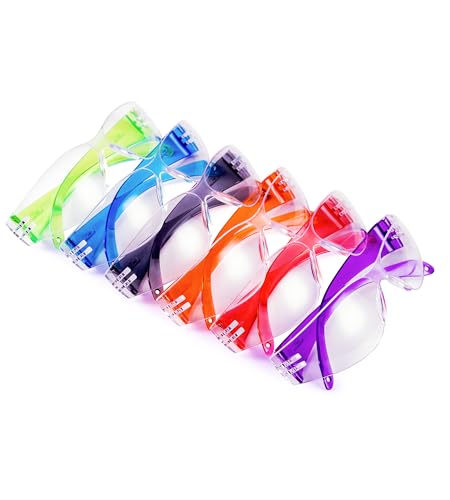 Tarantula 6 Pack Kids Safety Glasses, Youth Protective Eyewear & Goggles