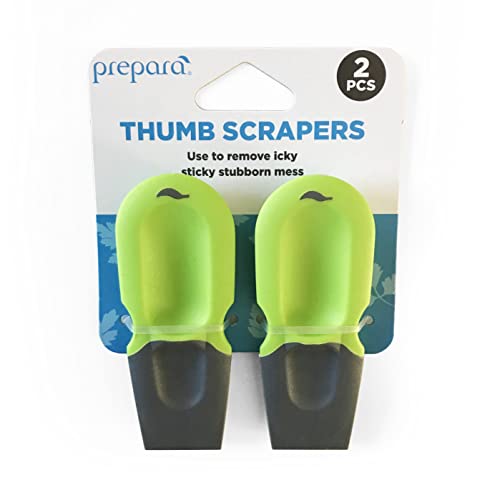 Prepara Thumb Scraper, Green/Gray,Set of 2