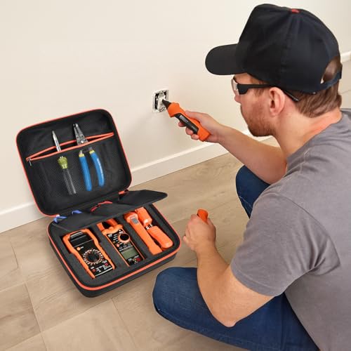 GWCASE Case for Klein MM300/325 Multimeter, Circuit Breakers,Clamp, Black-L - color: Black, size: L