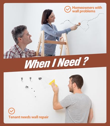 NINGOO Drywall Repair Kit,2 Pack Wall Repair Paste for Wall Holes & Cracks