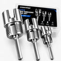 3PCS PVC Pipe Threader Kit – Dual Internal & External Thread Cutting Tool for 1/2", 3/4", 1" Pipes – Premium Carbon Steel, Drill Compatible, DIY Plumbing & Water Pipe Repairs