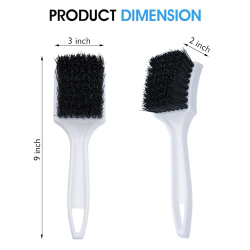 Nanoskin Deep Clean Scrub Brush for Carpet Mats, Black, 8.5" - color: Black and White, size: 8.5"
