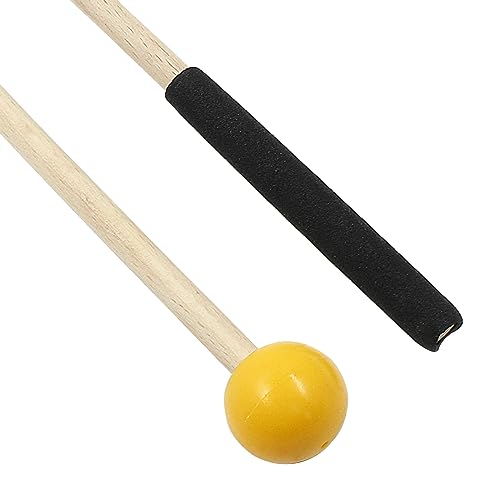 Bonsicoky 8 Inch Percussion Mallets, Yellow - color: Yellow