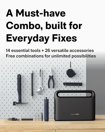 HOTO 40-Piece Tool Kit for Dorm, Household Essentials Tool Set