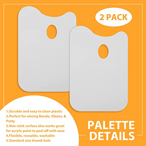 Minatee 2 Pcs 14.5 x 10 Inch Plastic Body Filler Mixing Board - size: 14.5 x 10 Inch