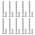 PATIKIL Cabinet Handle Screws M4 x 45mm Break Away Screw with Sleeve 10Set - size: M4 x 45mm