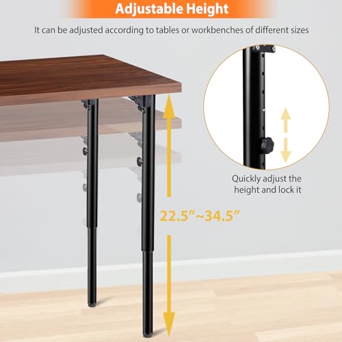 Folding Adjustable Table Legs 2 PCS for Outdoor Camper, RV - size: Adjustable Height - 22.5”- 34.5”