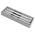 Ingersoll Rand 3-Piece Extension Bar Set with Storage Tray, 10-Inch Chrome Vanadium Extensions in 1/4", 3/8", and 1/2" Drive with Reusable Storage Tray, Mirror-Polished Finish - 752056X - style: Extension Bar