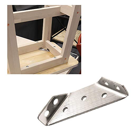 Trapeziform Angle Brackets Stainless Steel Angle Corner Braces for Desk Edge, Box, Wood Beam - Pack of 10 - size: Small 10pcs