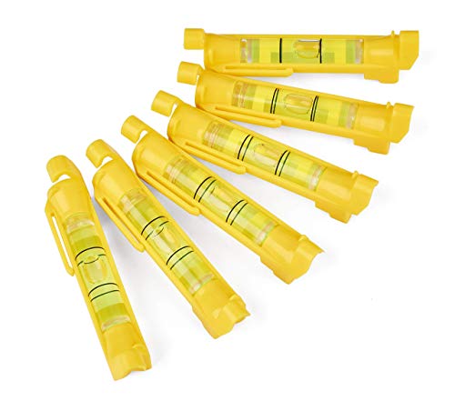 DOWELL 6-PACK Hanging Bubble Line Level Mini Spirit Line Level for Building Trades Bricklaying Tiling Engineering Surveying Metalworking and Measuring HY030637 - size: HY030637