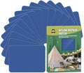 OAZ 15 Pieces 3.5 x 4.7 inch Nylon Repair Patches Nylon Fabric Patch Self-Adhesive Tent Repair Tape Waterproof Lightweight Repair Patches Repair Patch Kit for Clothing Down Jacket Bag (Royal Blue) - color: Royal Blue, size: 3.5" x 4.7"
