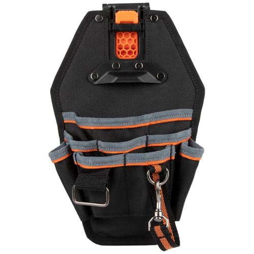 Klein Tools MODbox Tool Pouch, Electrician Bag, Quickly Attach and Release from Tool Belts and MODBox Rail System - size: 8-Pocket, style: 8-Pocket Pouch