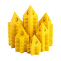 RUGLAMZHIP 50pcs Painters Pyramids, Painters Pyramid Stands | Painter's Stands & Mini Tripods for Door Risers, Cabinet Doors, Paint Tent, Woodworking Tools, Cabinet Pouring Accessories - style: Yellow-50pcs