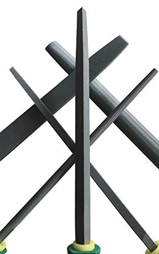 Metal File Set, 5-Piece, 8-inch,High Carbon Steel File,Work for Metal, Wood,Plastic - size: 8 inch Metal File