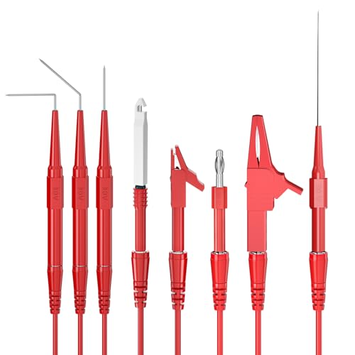 Goupchn Back Probe Kit 44PCS Banana Plug to Copper Alligator Clips - style: 44PCS