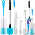 Holikme Bottle Brush Tube Cleaning Lab Set with Long Handle,White - color: White