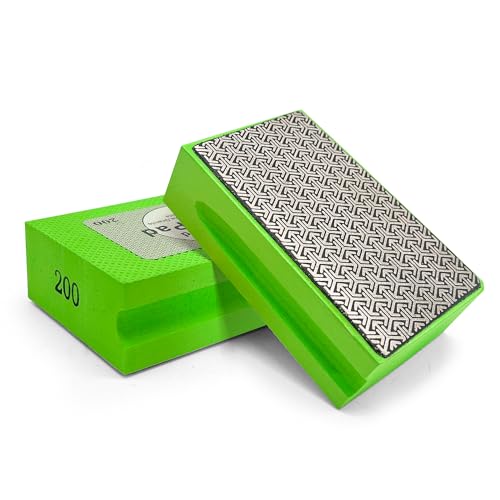 Diamond Hand Polishing Pads,Diamond Sanding Pads 200 Grit 1pcs - color: green