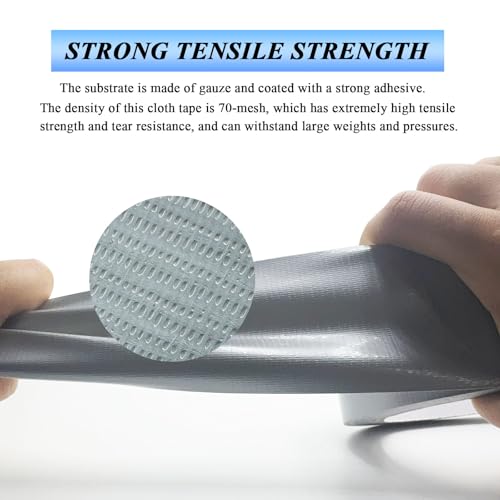 3pcs Duct Tape Heavy Duty for Ductwork Repair - 65 FT*2 Inch*190μm, 70Mesh - size: 3 Rolls, 2" x 21 Yds