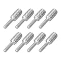 uxcell M4x15mm to M8x15mm Double End Threaded Stud Screw Bolt, 8Pcs 304 Stainless Steel Thread Reducer Adapter for Furniture Machinery Assembly Fastener - size: M4x15mm to M8x15mm