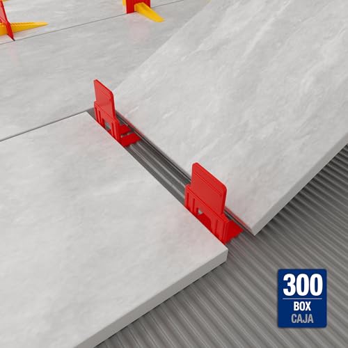 QEP LASH Tile Leveling System, Part A, Clips for 1/8" Grout (300 Pack) - style: 1/8"FLAT LASH CLIP 300PK/4CS