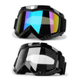 Dirt Bike ATV Goggles 2-Pack Motorcycle Motocross Gear (Color+Clear) - color: Color Lens+clear Lens