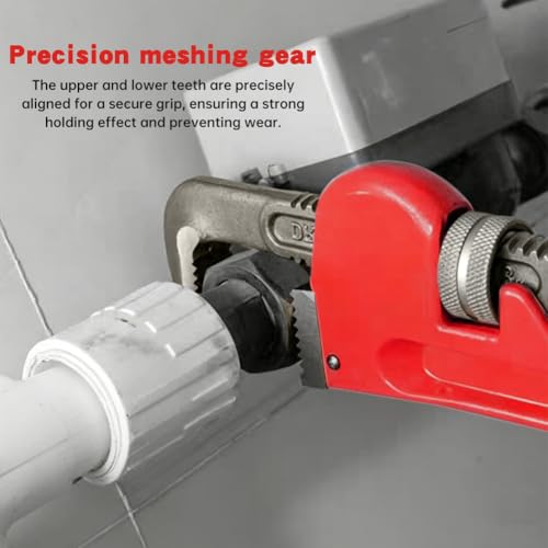 Small Pipe Wrench, 6inch Straight Adjustable Plumbers Pocket Wrench, Mini Straight Plumbing Tool, Sink Wrenchs for Tight Spaces & DIY Repairs(6inch)