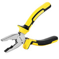 DOWELL Lineman's Pliers, Wire Cutter Heavy Duty, 7 Inch | 7-inch combination pliers, nickel-chromium steel, induction-hardened cutter, machined jaws, ergonomic grips, ANSI certified - size: 7" Lineman's Pliers