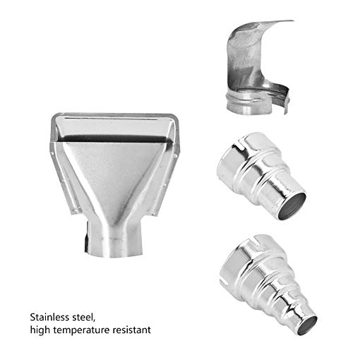 Tbest Heat Gun Tips,Mini Heat Gun Accessories,Heat Gun Nozzle 4Pcs Heat Gun Air Nozzles Electric Kit Accessories Industrial Tools Shrink Wrap