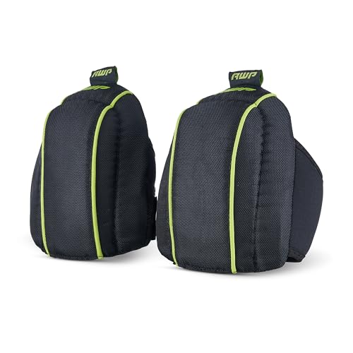 AWP Flooring Knee Pads, One Size, 1 Pair, Black - size: 1 Pair, style: Pro Flooring Knee Pads