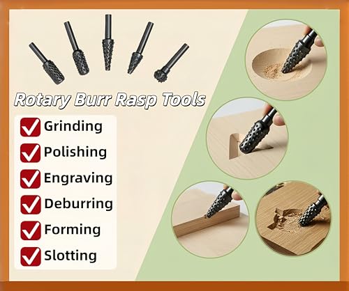Wood Carving Disc Rotary Burr Rasp 4/4.5in 5/8 Ring Angle Grinder - color: 10 PCS Wood Carving Grinding Disc Set