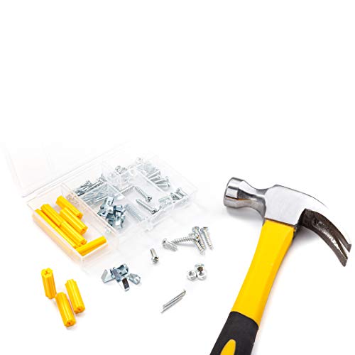 CARTMAN 218-Piece Household Tool Set, Yellow Home Repair Kit With Tool Case - style: 218 PC