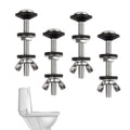 Universal Toilet Tank to Bowl Bolts Kit, 4PCS, M8 Size, Silver - color: Silver、Black