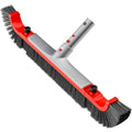 Pool Brush Head for Cleaning Walls,Heavy Duty Inground/Above Ground Aluminum Swimming Pool Scrub Brushes with Curved Ends - size: 22" Curved