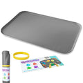 Just Messin’ Silicone Arts and Crafts Mat for Kids, 16" x 26", Gray - color: Gray, size: 16" x 26"