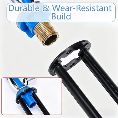 2026 New 2 Pcs Multifunctional Sink Wrench, Upgrade 8 and 11 Sizes Basin Faucet Tool with Four-Jaw Hex Spanner Universal Plumbers Under Sink Wrench for Tight Spaces Kitchen Bathroom Home with Glove