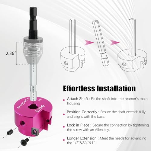 PVC Pipe Reamer Kit 8 PCS 1/2" 3/4" 1" 1-1/4" 1-1/2" 2" 3" 4" for SCH 40 - size: 1/2+3/4+1+1-1/4+1-1/2+2+3+4 Inch