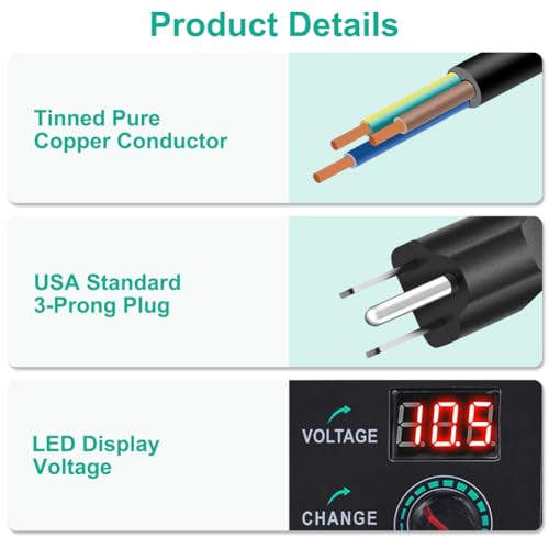 Universal Power Supply 3V~24V 3A 72W Adjustable Variable 3V 5V 6V 9V 12V 15V 18V 20V 24V AC/DC Adapter Charger, 100V-240V AC to DC Converter with 14 Tips and Polarity Converter - style: 3~24V3A 72W